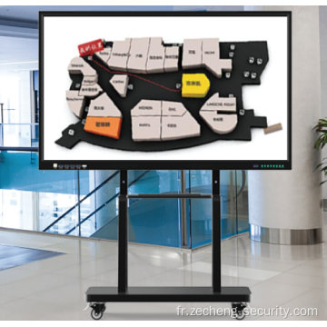 Tableau blanc intelligent multi-touch interactif de 85 pouces